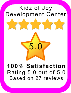 Kidz of Joy Development Center 5.0 100% Satisfaction Rating 5.0 out of 5.0 Based on 27 reviews